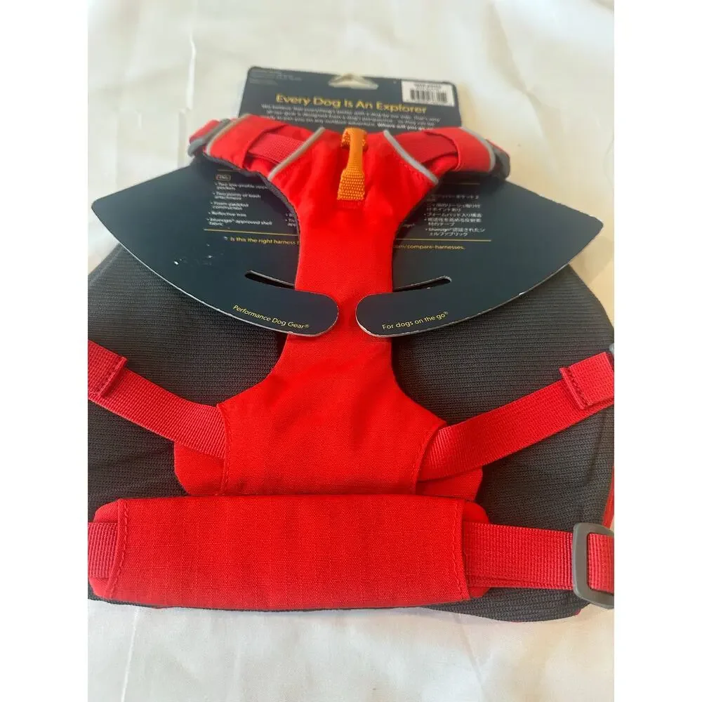Ruffwear Switchback Dog Back Pack Harness Pockets, Padding, Reflective Red XS